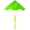 Neon Green, variant on In the Breeze 3246 — Neon Green With a Yellow Twister Tail 55-inch Colorblock Delta Kite - Single Line Kite for All Ages