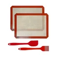 thumbnail image 1 of 2 tapetes de silicona para hornear de 40 cm x 30 cm, 2 piezas, sin BPA, antiadherentes, para hornear, 1 of 5
