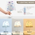 thumbnail image 3 of Ryvnso LED Bedside Table Lamp Raindrops Bedroom Desk Lamps Nightstand Lampshade M, 3 of 7