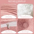 thumbnail image 2 of Lovote Triangular Headboard Pillow Teddy Velvet Removable Cover Neck Support Roll Side Pockets Twin, 2 of 6