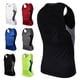 thumbnail image 3 of Toystoory Chaleco para correr para hombre, deportes, Fitness, compresión, tanques sin mangas, secado rápido, ajustado, para correr, Fitness, gimnasio, Uniforme atlético Rojo XXL Toystoory FS8134-09, 3 of 6