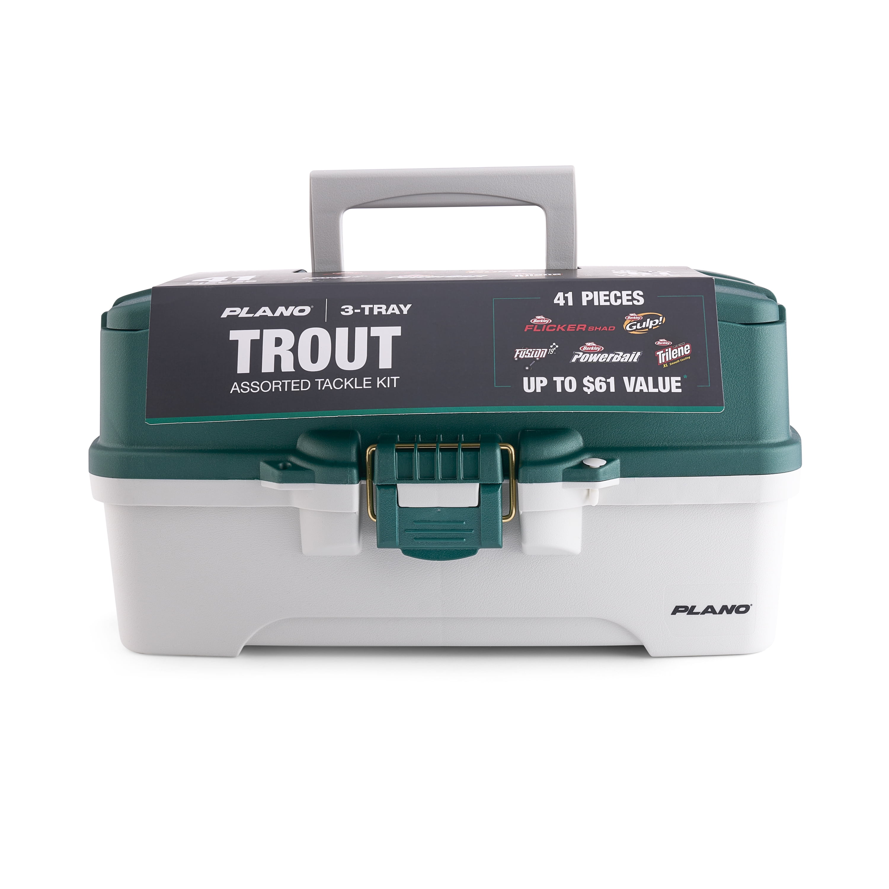 Plano 3-Tray Tackle Box with Berkley Freshwater Bait Kit