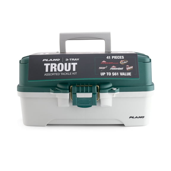 Plano 3-Tray Tackle Box with Berkley Trout Bait Kit