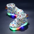 thumbnail image 5 of Fozruso Bright Kidsâ Dinosaur LED Sneakers With Straps Stylish Lightweight Kidsâ Shoes For Play Durable Upper Colorful Glow Sole,Sizes 12(5.5-6 Years), 5 of 5