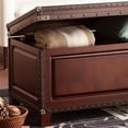 thumbnail image 3 of SEI Furniture Table Basse avec Coffre Amherst en Cerisier Foncé, 3 of 8