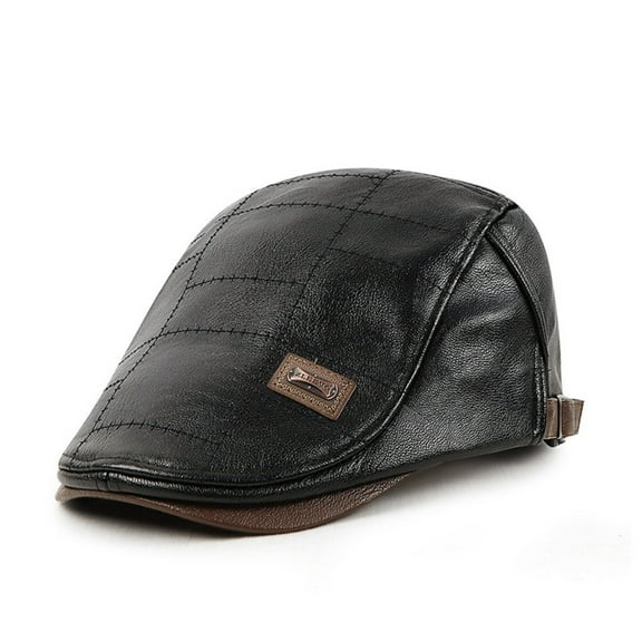Men’s Fleece-Lined Flat Cap, Warm Duckbill Newsboy Hat with Soft Lining, Casual Outdoor Winter Beret Cap for Daily Wear, Travel, Commuting & Cold-Weather Protection