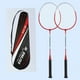 thumbnail image 5 of Juego de 2 raquetas de bádminton, raquetas de bádminton ligeras y duraderas. con bolsa de almacenamiento, 5 of 8