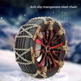 thumbnail image 4 of Tire Snow Chains with X-chain Design for Cars in Bad Weather, Made of Metal, 4 of 8