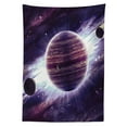 thumbnail image 3 of Ambesonne Galaxy Tablecloth Rectangular Table Cover, Outer Space Planets Mars, 60"x84", Mauve Purple, 3 of 4