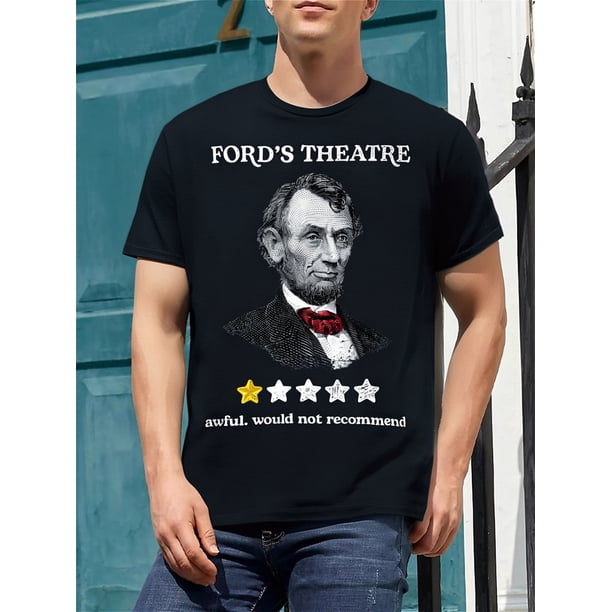 Camisetas divertidas para hombre 2025 Sarctic Family New Graphic playera para hombreFORD'S THEATRE Fashion Flat Digital Print Men's T-Shirt, Pure Cotton Comfortable Casual Wear, Trendy Design, High-