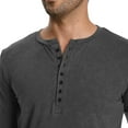 thumbnail image 5 of HAOMEILI Men's Henley Shirts Short/Long Sleeve Button T-Shirt Lightweight Fashion Casual Pullover Shirt, 5 of 6