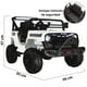 thumbnail image 5 of Camioneta Montable 93 cm Electrica para Niños Control Remoto 12v - Blanco, 5 of 8
