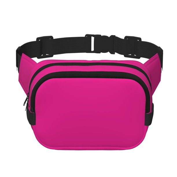 Balery Darkmagenta Mochila Cinturón para Mujeres y Hombres, Bolsa de Cintura Impermeable de Doble Capa con Correa
