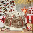 thumbnail image 6 of Naloa Train Drawstring Christmas Bags, 3D Xmas Gift Bags, Christmas Wrapping Bags, Xmas Goodie Bags, Treat Pouch Bags, Party Favor Bags-Medium, 6 of 9