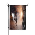 thumbnail image 1 of Bandera de jardín de temporada de Spider-Man, bandera de doble cara, bandera navideña para decoración navideña al aire libre., 1 of 8