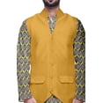 thumbnail image 4 of Atasi Traditional Printed Kurta Churidar Pajama Set With Nehru Jacket For Men, 4 of 5