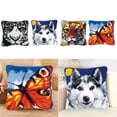 thumbnail image 2 of veasfak DIY Pillows Case Latch Hook Kits Tiger Pattern Material Package DIY Crafts, 2 of 2