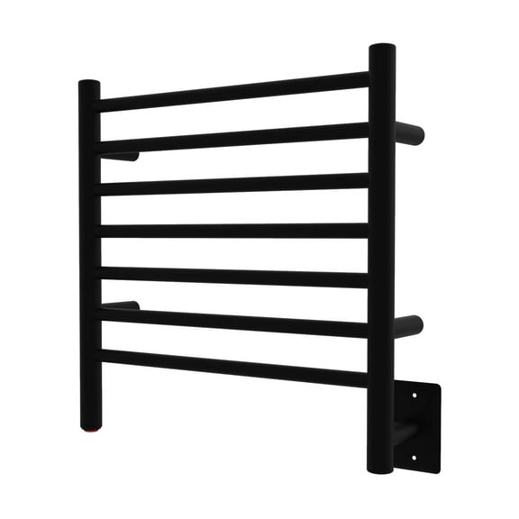 Amba RWHS-SMB Radiant Small 7 Bar Plug In Bathroom Towel Warmer, Matte Black