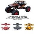 thumbnail image 2 of mmirethe Front And Rear Axle Housings For ZP1001 ZP1002 ZP1003 ZP1004 Aluminum Alloy Crawler Compact Yet Durable Design 2pcs Black, 2 of 6