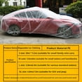 thumbnail image 3 of Universal Clear Plastic Car Cover for All-Size Cars, Waterproof and Dustproof with Elastic Edges, 3 of 8