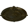thumbnail image 3 of 30 1/8"OD x 1 1/2"P Attica Acanthus Leaf Ceiling Medallion (Fits Canopies up to 3 1/4"), Hand-Painted Green Gold, 3 of 6