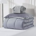 thumbnail image 6 of Virtu Twin Comforter Sets, Bed in a bag, 5 Piece Reversible Twin Bedding Comforter Set with Sheets, Kids bedding, Gray, 6 of 8