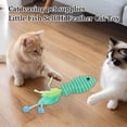 thumbnail image 5 of Cat Fish Wand Toy, Cotton Rope Feather Crinkle Sound Bite Resistant Interactive Teaser Stick Self-Playing Indoor Feline Exercise Tool Boredom Relief Oral Care Blue, 5 of 5