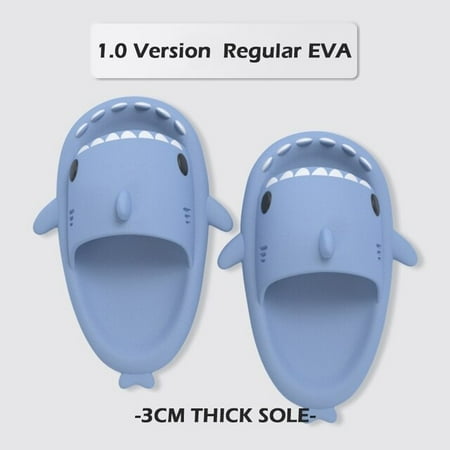 

QWZNDZGR Men s Shark Slippers Indoor Flip Flops for Man Sandals Bathroom Platform Slippers Summer Cloud Slipper EVA Women Slides Shoes