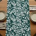 thumbnail image 5 of Table Runners 108 Inches Long Dress Scarves, Dark Green Spring Floral Farmhouse Coffee/Dining/Kitchen Table Runner for Living Room, Farmhouse Flowers Elegant Pastoral 13x108 Inch, 5 of 9