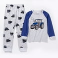 thumbnail image 2 of Gvdentm Little Boys Pajamas Toddler Boys Clothes Monster Truck Sleepwear Cotton 2 Pieces Pjs Kids Sets(Blue,4-5 Years), 2 of 4