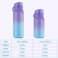 thumbnail image 2 of Oldley Insulated 20 oz Purple Blue Stainless Steel Kids Water Bottle with Straw Lid,Modern Design for Boys and Girls, 2 of 6