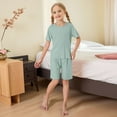 thumbnail image 4 of Kids Boy Pajamas Set Soft Crewneck Soft Comfort Pjs Sleepwear Outfits Preppy Pajamas for Girls 8-9 Years Kids Clothes, 4 of 4