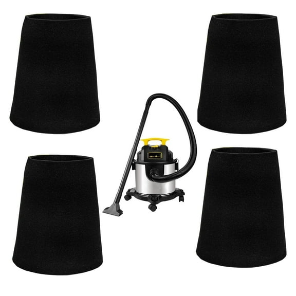 25-1202 Foam Filter for Stanley 1-5 Gallon Wet/Dry Vacuums, Fit for Stanley SL18910P-3, SL18130P, SL18133, SL18129, 4-Pack