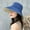 Blue, variant on Double-sided Wearing Cap Solid Color Bucket Hat Women Sun Hat Reversible Fisherman Hat Summer Panama for Women Fishing Gorros