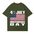 thumbnail image 4 of 4th of July Shirt Sleeve Tops for Women, 250th Anniversary USA T-shirt, Working & Daily Independence Day Printed Pullover, 4 of 5
