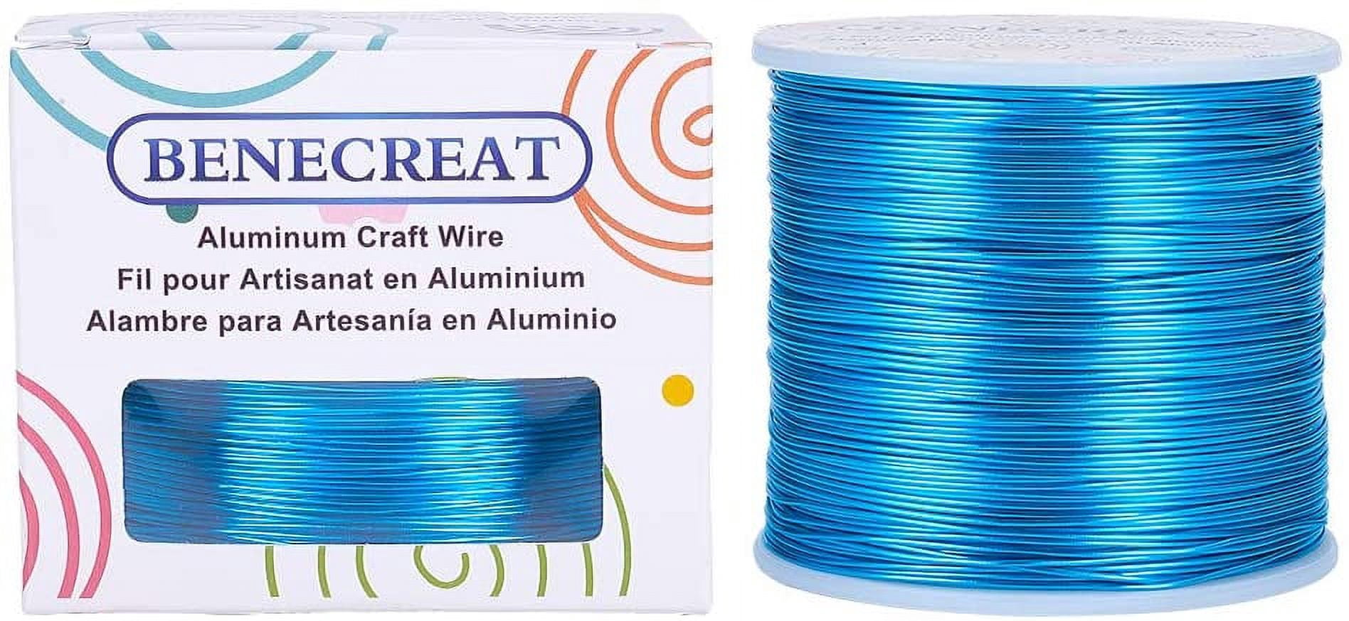 20 Gauge 770FT Aluminum Wire Anodized Jewelry Craft Making Beading Floral Colored Aluminum Craft Wire - DeepSkyBlue