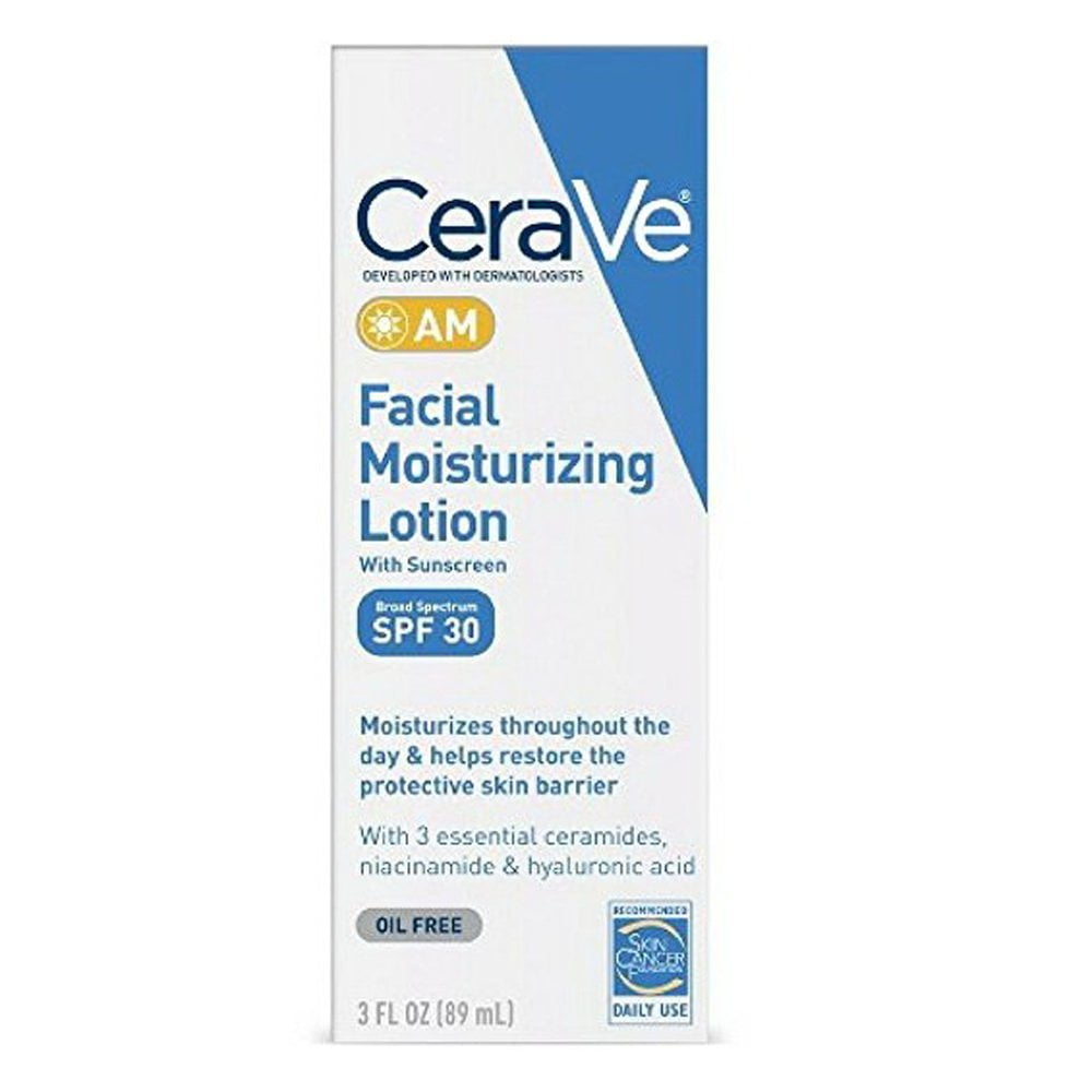 CeraVe Facial Moisturizing Lotion AM 3 oz  Pack of 2