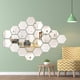 thumbnail image 5 of Adhesivo de pared con espejo hexagonal, superficie reflectante que ilumina la habitación para la decoración de la sala de estar, no es un espejo real, ideal para varias áreas del hogar, incluida la, 5 of 5