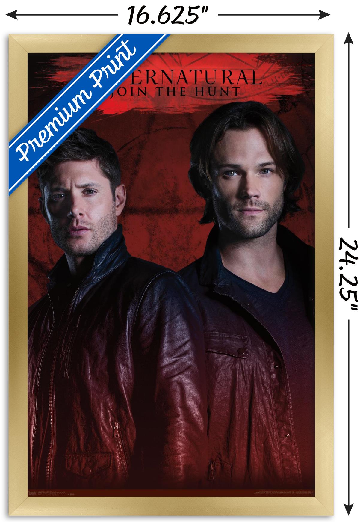 Supernatural - Red Wall Poster, 14.725" x 22.375", Framed