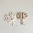 thumbnail image 2 of Guantes de bebé de otoño del sur, de invierno, con dibujos de oso, cálidos, forrados con vellón, con dedos gruesos, bonitos guantes para niños, 2 of 6