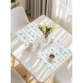 thumbnail image 5 of Sage Green Coastal Placemats Set of 4, Starfish Nautical Ocean Sea Wooden Placemats for Dining Table, Place Mats for Kitchen Tabletop, Waterproof Wipeable Dining Table Mats Set, 5 of 9