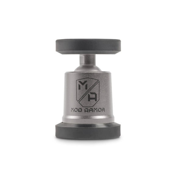 Mob Armor Cell Phone Mount MOBN-MX-GM MobNetic Maxx; 90 Pound Capacity Magnetic Mount; Gunmetal; Billet Aluminum