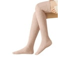 thumbnail image 3 of YFGEFTR Women's Cable Knit Thigh High Socks - Over Knee High Long Leg Stockings - Extra Long Winter Boot Leg Warmers, 3 of 8