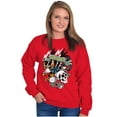 thumbnail image 4 of Live Fast Eagle Skull Dice Tattoo Unisex Plus Fleece Graphic Sweatshirt Brisco Brands 2X, 4 of 5