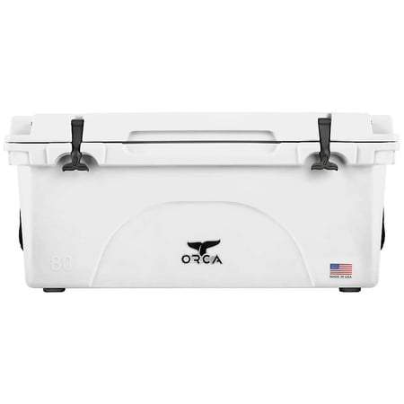 ORCA 80 qt Hard Sided Thermocooler, Roto Molded, White