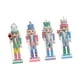 thumbnail image 1 of Juego de 4 piezas de cascanueces, figuras de adornos colgantes de cascanueces, adornos coloridos de cascanueces, cascanueces de madera navideña, 1 of 9