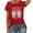 Red, variant on QHWAUAKFBN T Shirts For Women Trendy Graphic Country Music Shirt Vintage Tennessee Graphic Rodeo Western Short Sleeve Tee Tshirts Top