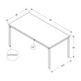 thumbnail image 3 of Monarch Specialties Coffee Table, Accent, Cocktail, Rectangular, Living Room, 40"L, White Laminate, 3 of 5