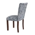 thumbnail image 3 of Benjara Jax Parsons Dining Chair Set of 2- Blue Jacobean Print Polyester, 3 of 7