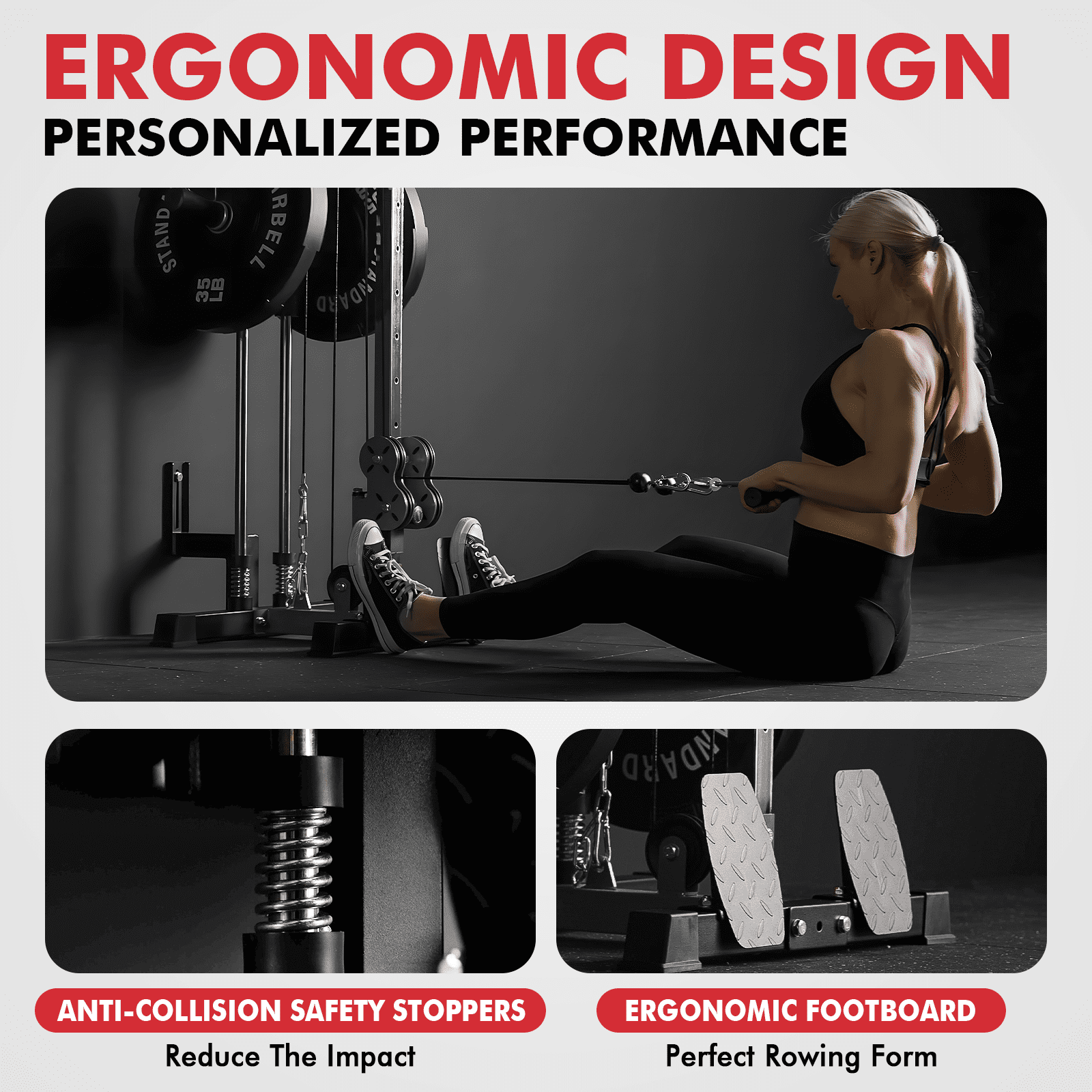 Mikolo Cable Crossover Machine, Lat Pull Down Machine, Wall Mounted Pulley Tower functional trainer with Adjustable 26 Positions Dual Pulley System, Lat Pulldown Cable Training for Home Gym Fitness